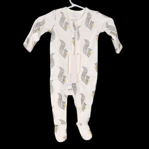 Owlivia 100% Organic Cotton Newborn Footed Sleeper New